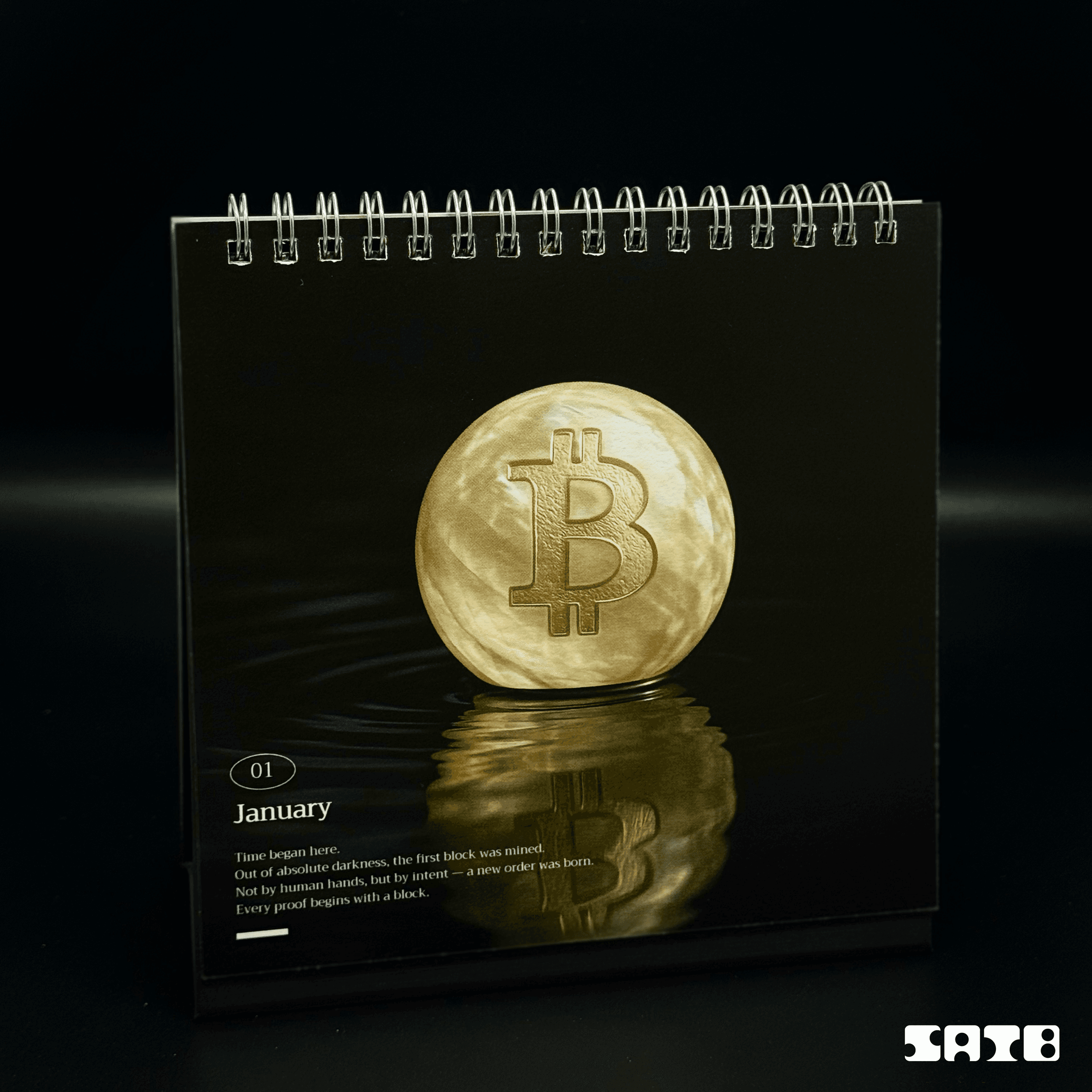 Nacre Bitcoin 2026 Desk Calendar - 1