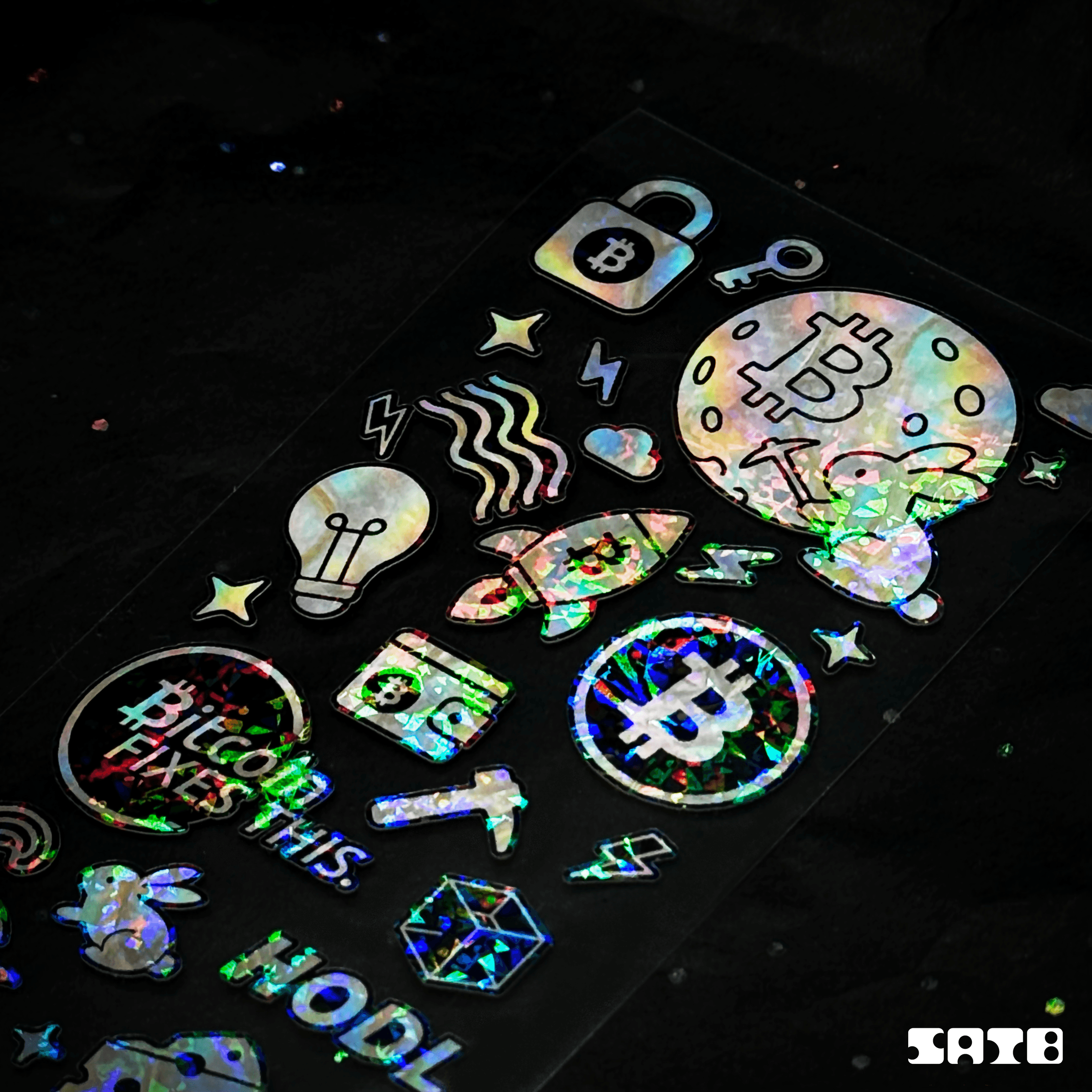 Nacre Hologram Sticker Sheet - 1